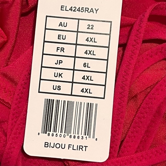 Elomi Bijou Brief Panty Raspberry 4XL - Picture 6 of 9
